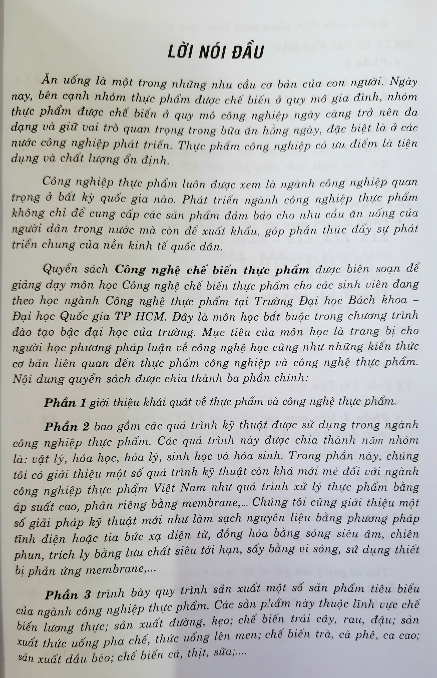 Công nghệ chế biến thực phẩm - Lê Văn Việt Mẫn (CB) - ML6