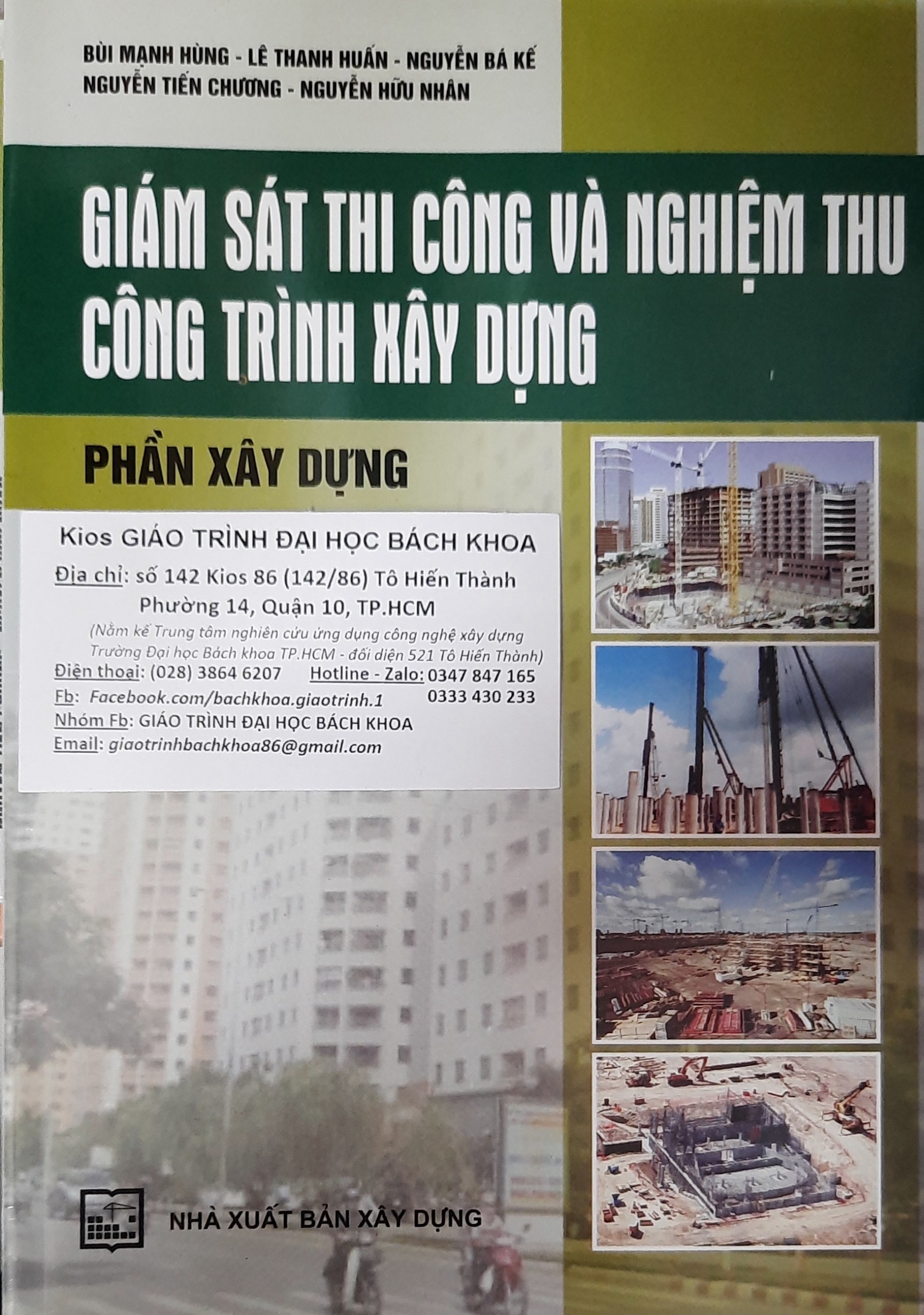 Giám sát thi công và nghiệm thu công trình XD - Phần XD -Bùi Mạnh Hùng