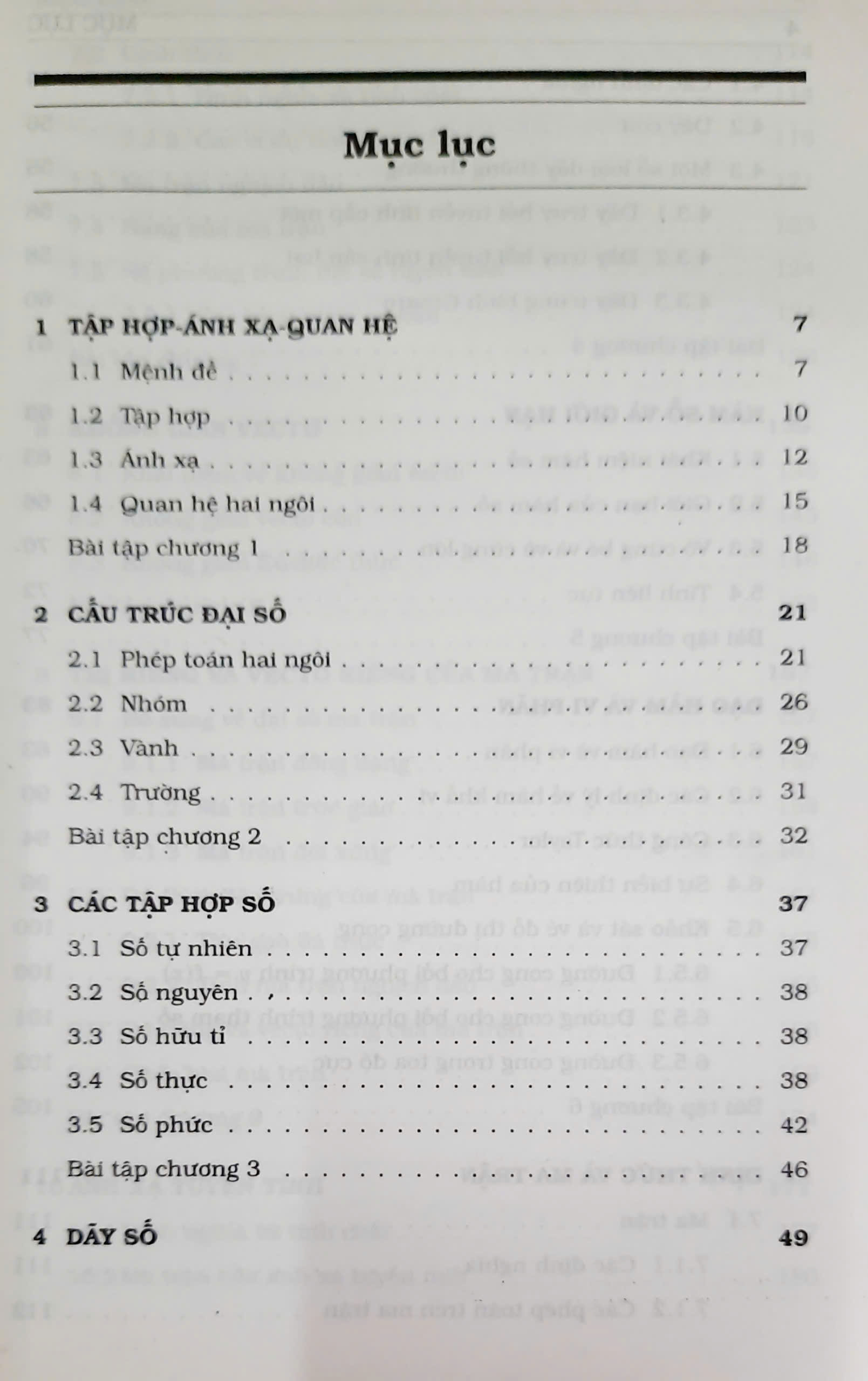 Giáo trình Toán I (CTCLC Việt Pháp) -Trần Lưu Cường, Lê Thái Thanh - ML1