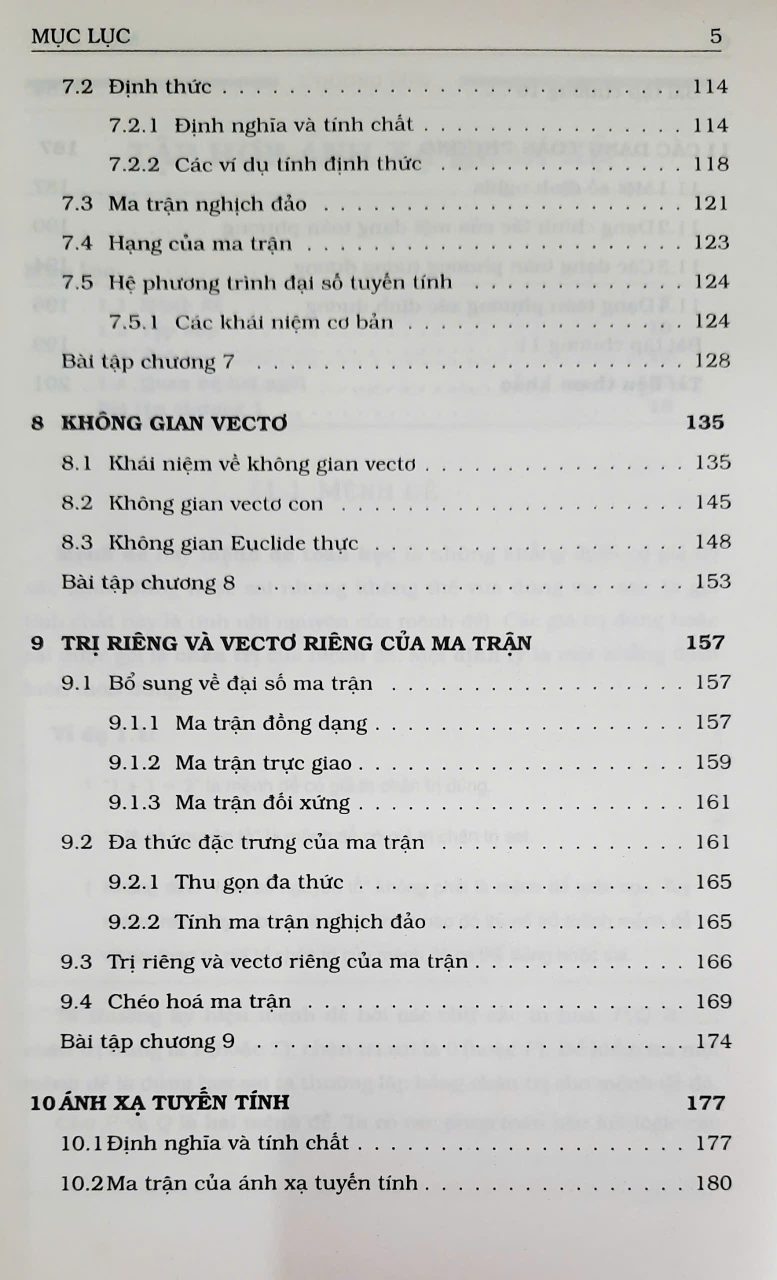 Giáo trình Toán I (CTCLC Việt Pháp) -Trần Lưu Cường, Lê Thái Thanh - ML3